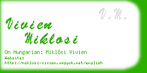 vivien miklosi business card